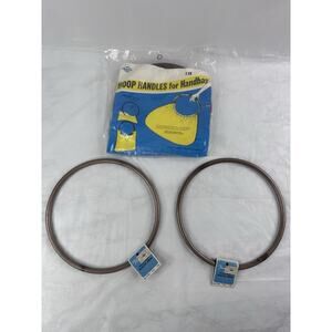 Traum Fibre Craft Purse Handles Hoop Craft Macrame Crochet Mixed Lot Vintage